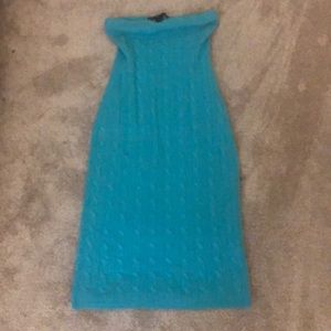 Ralph Lauren Black Label cashmere strapless dress